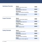 Photo by venngage.com - How to Create a Commission Price Sheet for Your Art Website