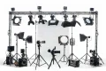 Photo by freepik.com - Overhead Studio Lighting Rig Setup for Tabletop Art Demonstration