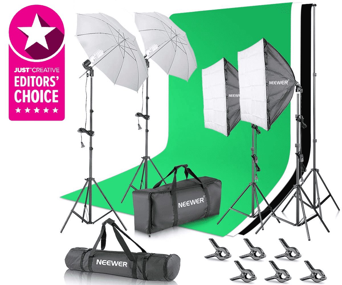 Photo by justcreative.com - Ring Light vs Two-Point Studio Lighting Kit for Artist Vlogging